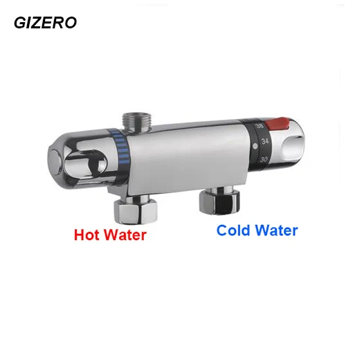 

GIZERO solar shower faucet thermostatic mixing valve wall mounted temperature control thermostat crane ZR974