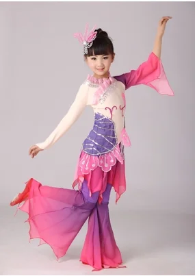 Tao Li Cup fan dance Классическая танцевальная любовь lotus said детские танцевальные костюмы