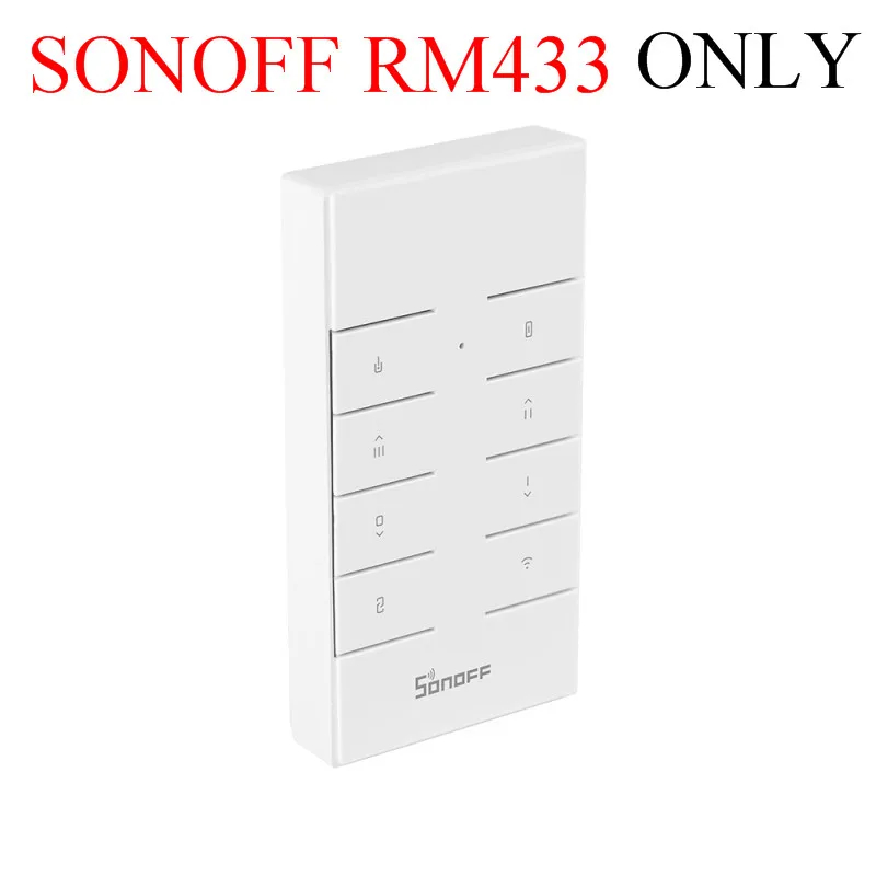 New SONOFF RM433 Remote Controller with Bracket for IFan03 D1 4CHProR2 TX Series BASICRFR3 433 Protocol | Электроника