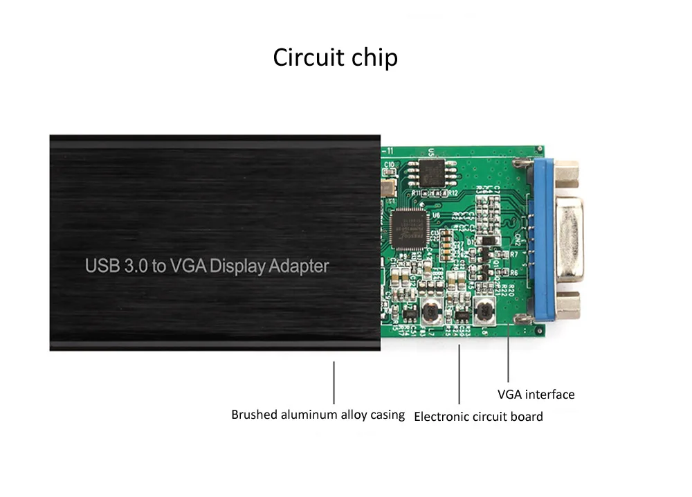 Электрический USB 3,0-VGA Кабель-адаптер внешняя графическая карта видео мульти-дисплей конвертер адаптер для ПК ноутбук Windows 7 8 10