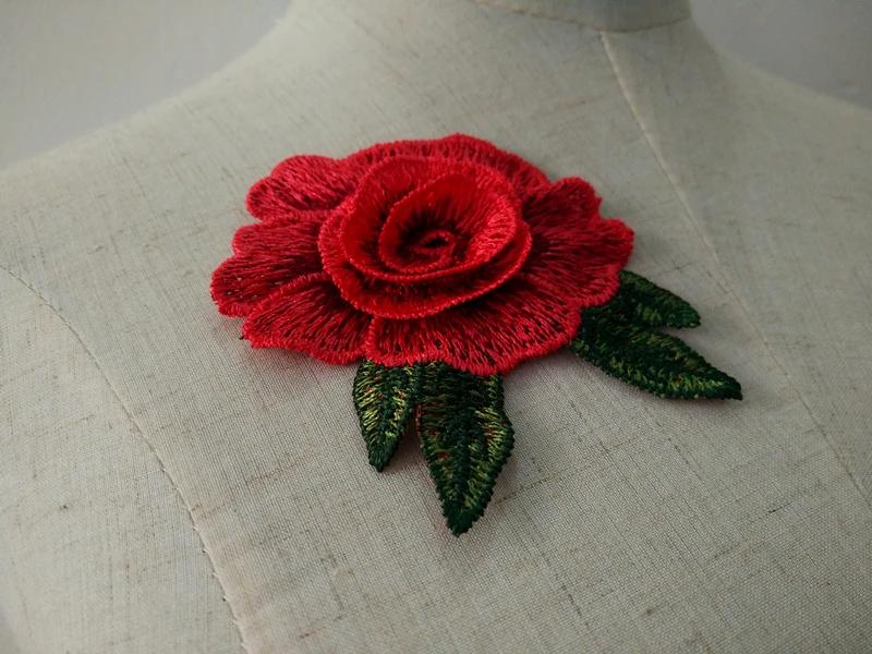 3Pcs/Set Flower Venise Lace Collar Applique Patches Neckline Fabric Embroidered For Accessories Arts Crafts Sewing CL359 | Дом и сад