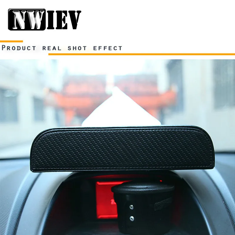 NWIEV Авто тканевые коробки из углеродного волокна бумажное полотенце для Honda Civic Fit