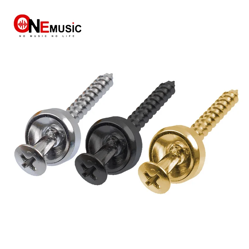 

4pcs Guitar neck Joint Plate Screw Bushings Ferrules For Neck Mounting With Screws Black - Chrome - Gold