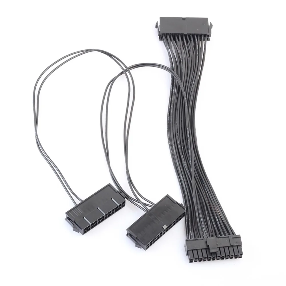 ATX 24Pin 3 блока питания стартовый Шнур адаптер материнской платы кабель 18AWG