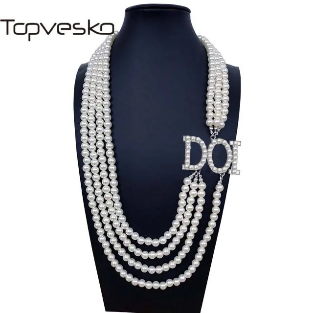 Shrine & Mason Products T30 дочерей Isis DOI дочки D.O.I. Многослойное жемчужное ожерелье OES