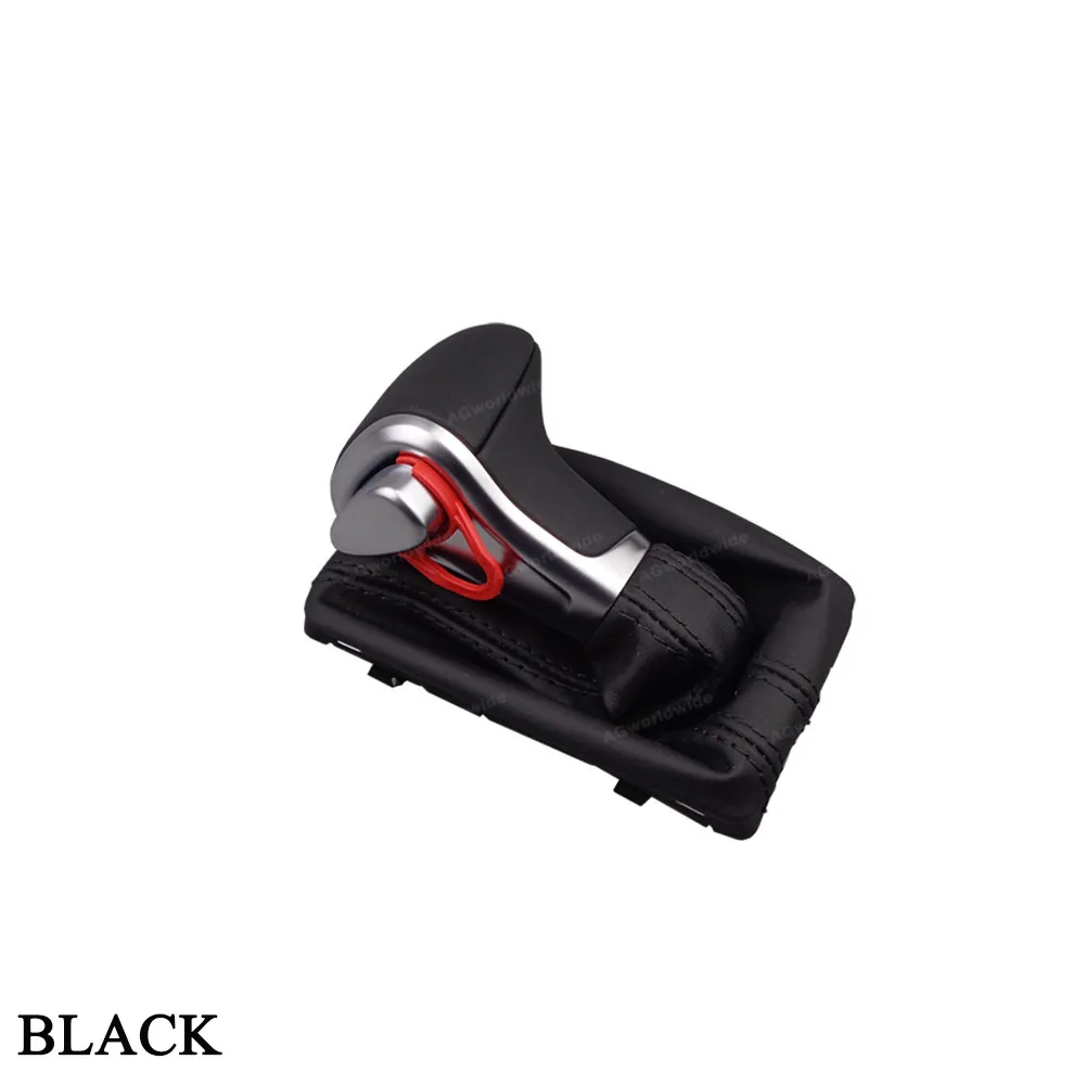 Ручка переключения передач Gaitor Boot Cover черная кожа для Audi A4 A5 Q5 A6 автомобильные аксессуары Описание: Эта ручка переключения передач gaitor - Название цвета: Black