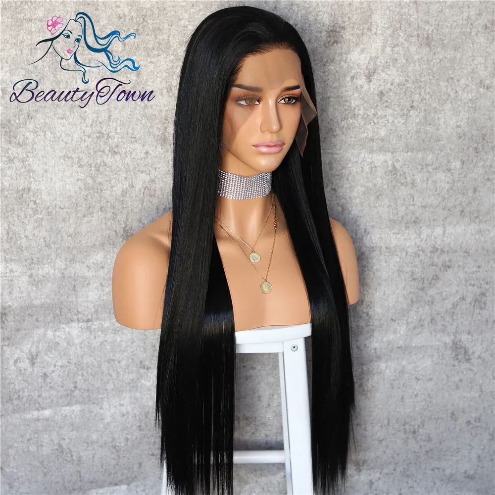 BeautyTown оранжевый цвет 13x6 большая кружевная свободная часть Futura не запутывается термостойкие волосы ежедневный макияж слой синтетический кружевной передний парик