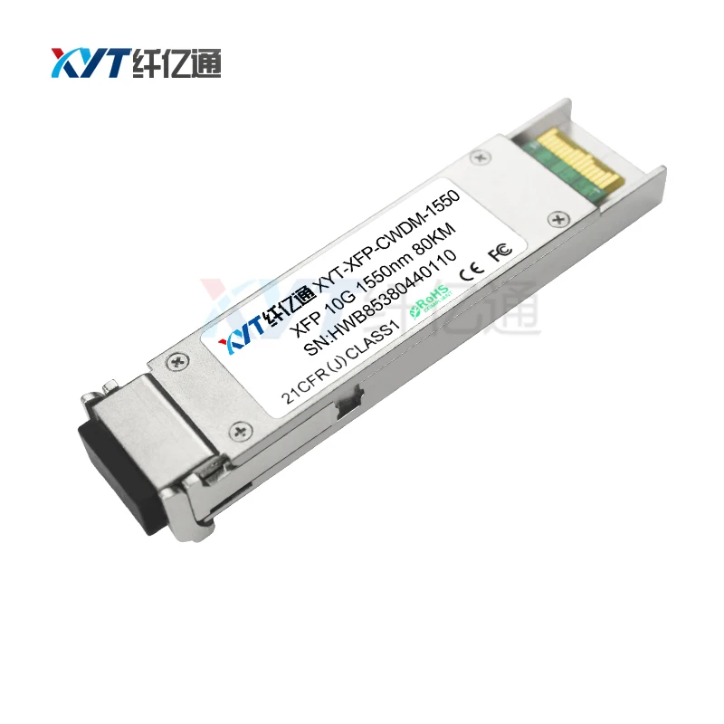 

EMS free 10G XFP DWDM module 80km C20 C21 C23 C42....C60 Channel optical fiber transceiver