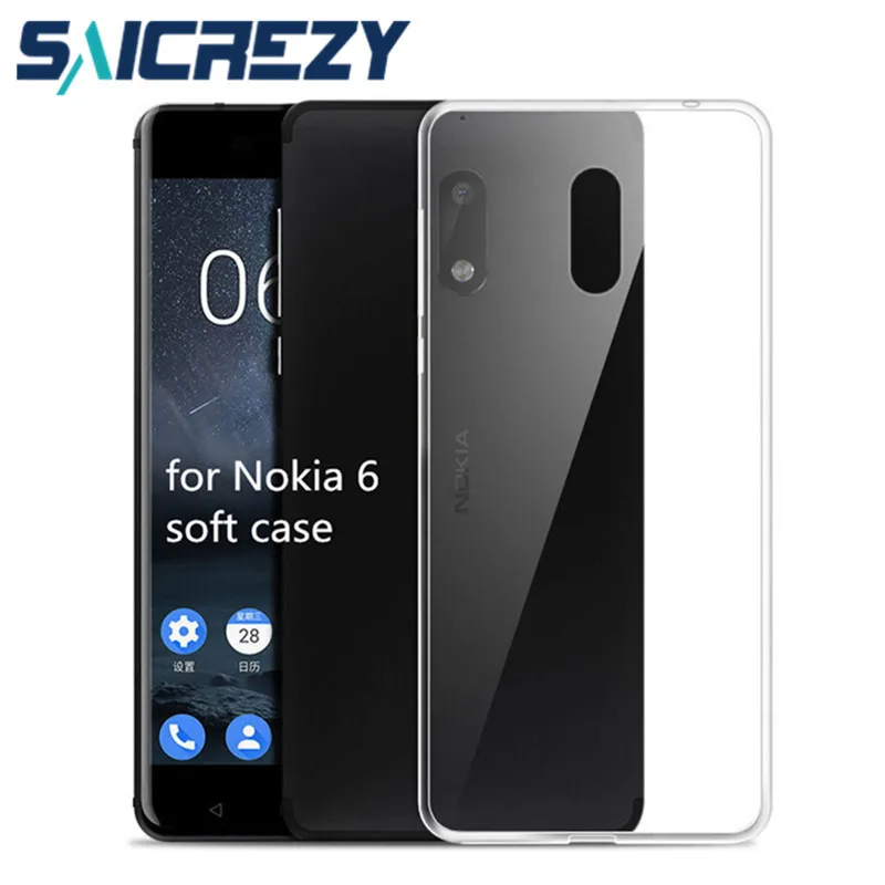 Чехол-накладка для телефона Nokia 6 мягкий прозрачный силиконовый чехол на Android 7