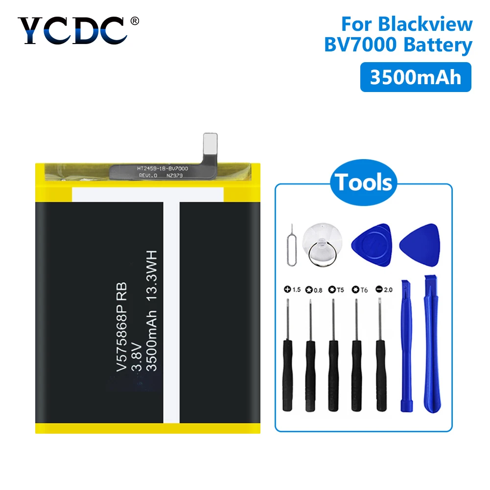Перезаряжаемый литий-ионный аккумулятор 3,8 V 3500mAh+ набор инструментов для мобильного телефона Blackview BV7000 BV7000 Pro V575868P