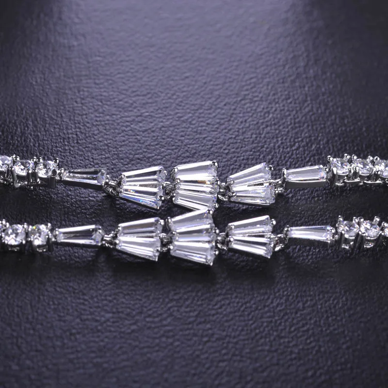 MECHOSEN потрясающие свадебные комплекты ювелирных изделий Кубический Цирконий