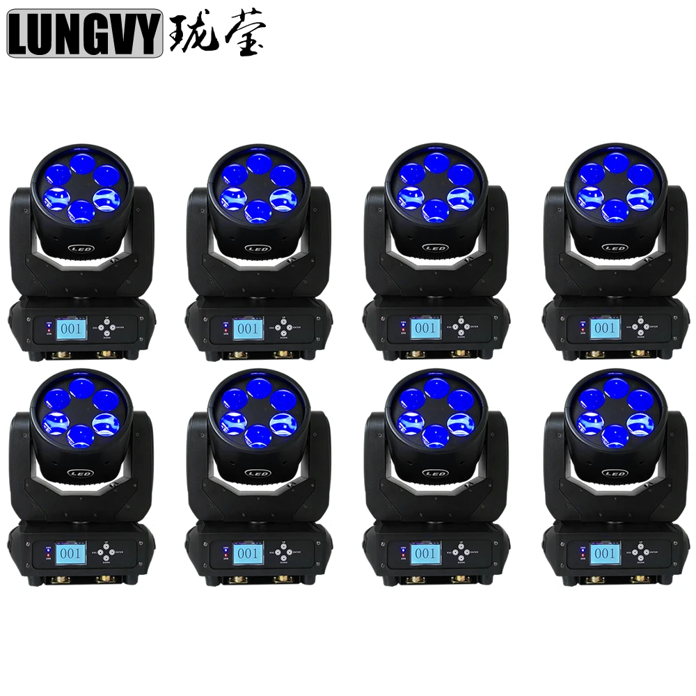 Бесплатная доставка 8 шт./лот 2017 6X25w LED супер луч точечный свет движущийся головной