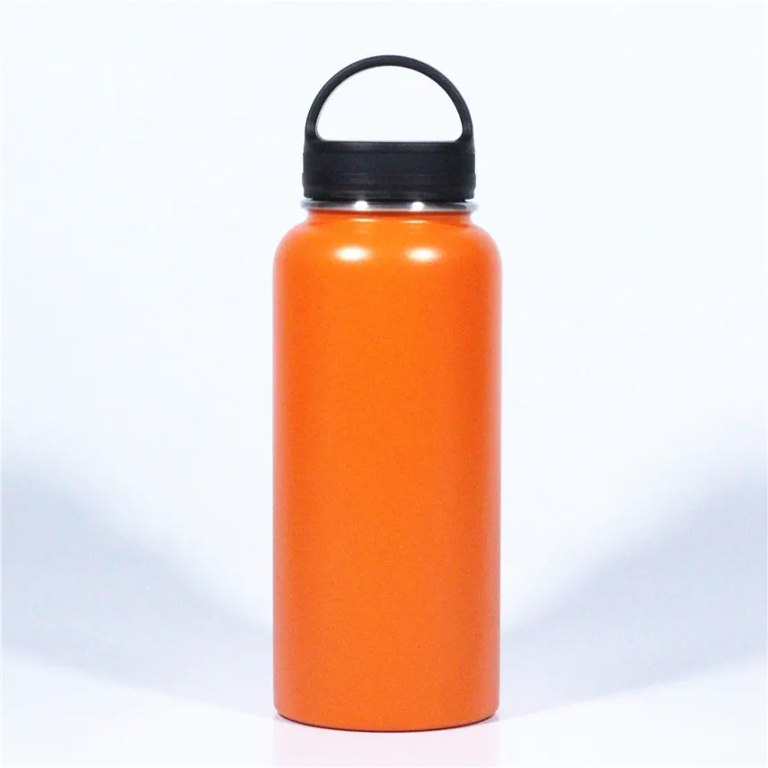 Многоцветная вакуумная фляга Изолированная бутылка для воды из нержавеющей