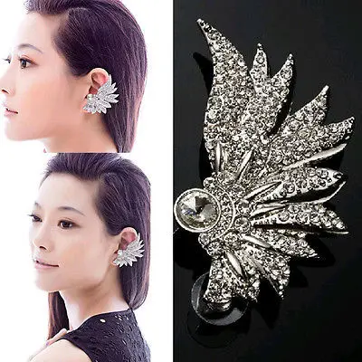 Fashion 1PC Korean Gothic Rock Punk Temtation Metallic Ear Cuff Wrap Clip Hot Earrings For woman Free Shipping |