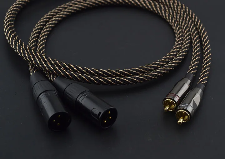 Двойной лотос-двойной XLR (женский и мужской) двойной поворотный lotus аудио кабель