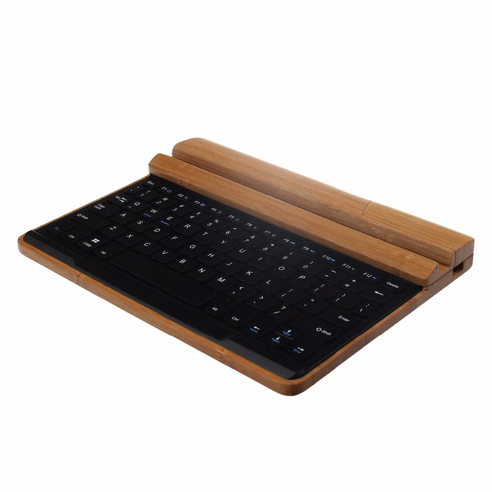 Модная бамбуковая клавиатура Bluetooth для 9 7 Ipad air планшетный ПК 5 4 3 2 | Компьютеры и