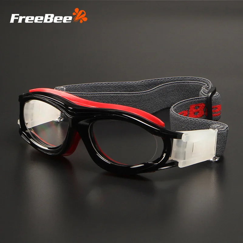 Black red FreeBee защитные очки для детей анти-ударопрочные спортивные баскетбольные футбольные очки PC линзы защитные очки для глаз - Цвет: Black red