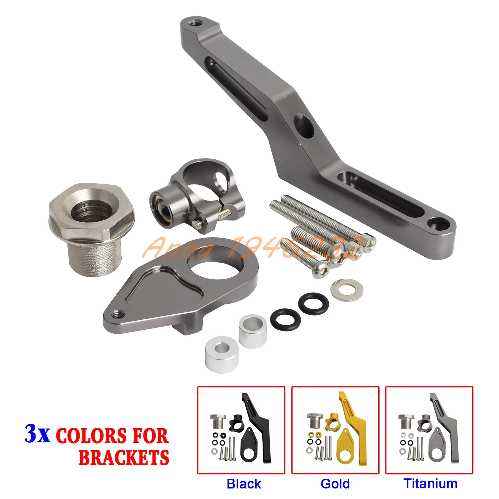 Кронштейн для крепления демпфера рулевого механизма мотоцикла CNC Kawasaki Ninja ZX-6R ZX6R