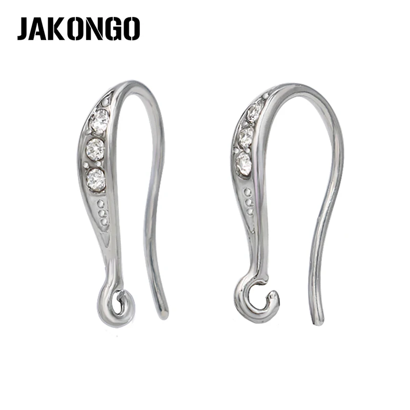JAKONGO 4 шт./лот модные медные серьги с кристаллами U образные застежка крючок