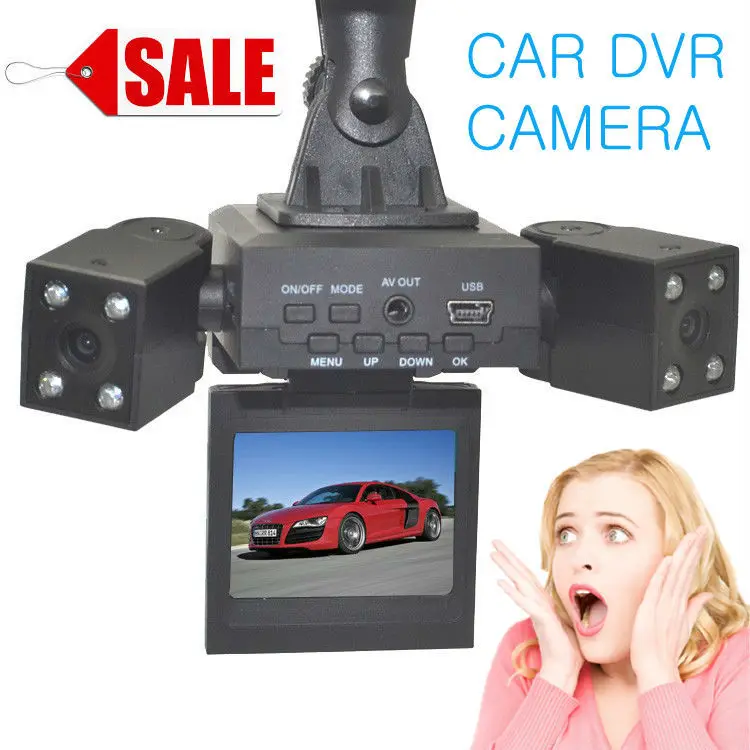 2015 новый продукт 2 0 дюймов TFT экран Вращающийся двойной объектив Автомобильный