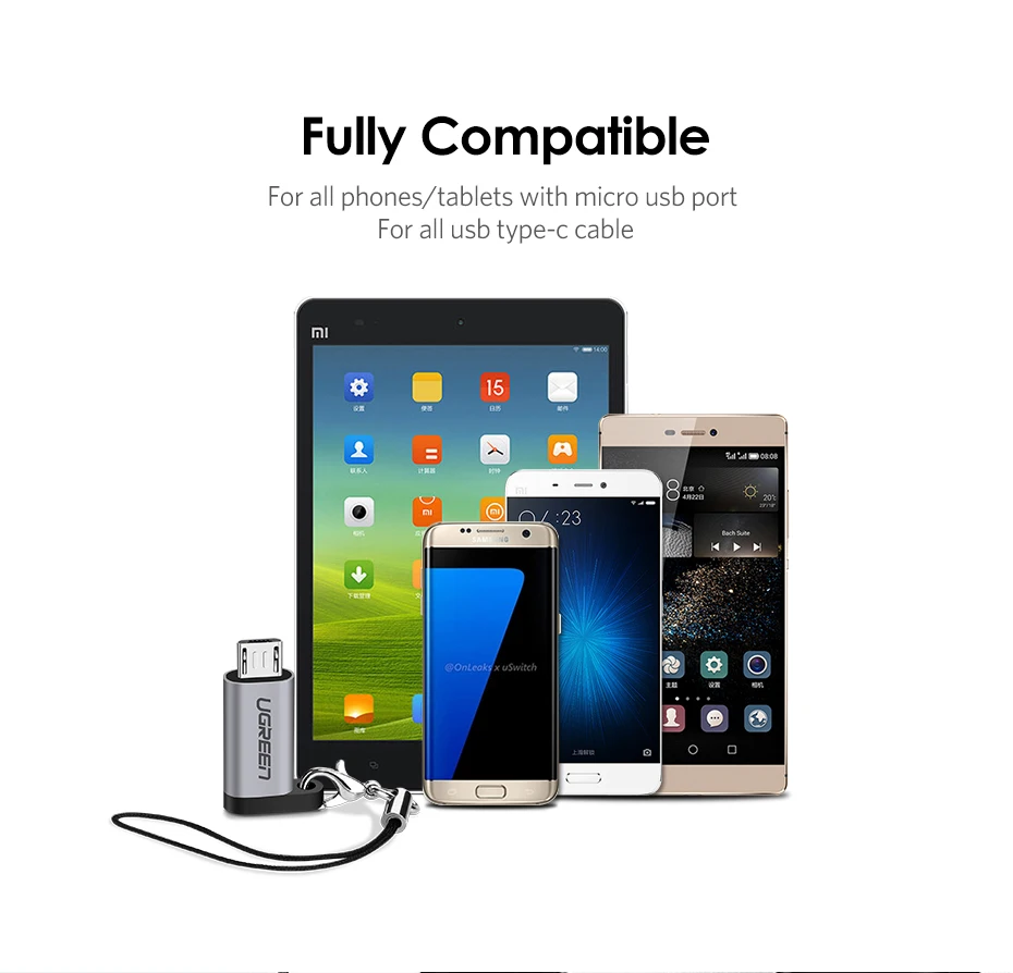 Ugreen usb c для micro usb кабель зарядного устройства конвертер для Samsung Galaxy A7 huawei xiaomi redmi usb type c адаптер зарядное устройство