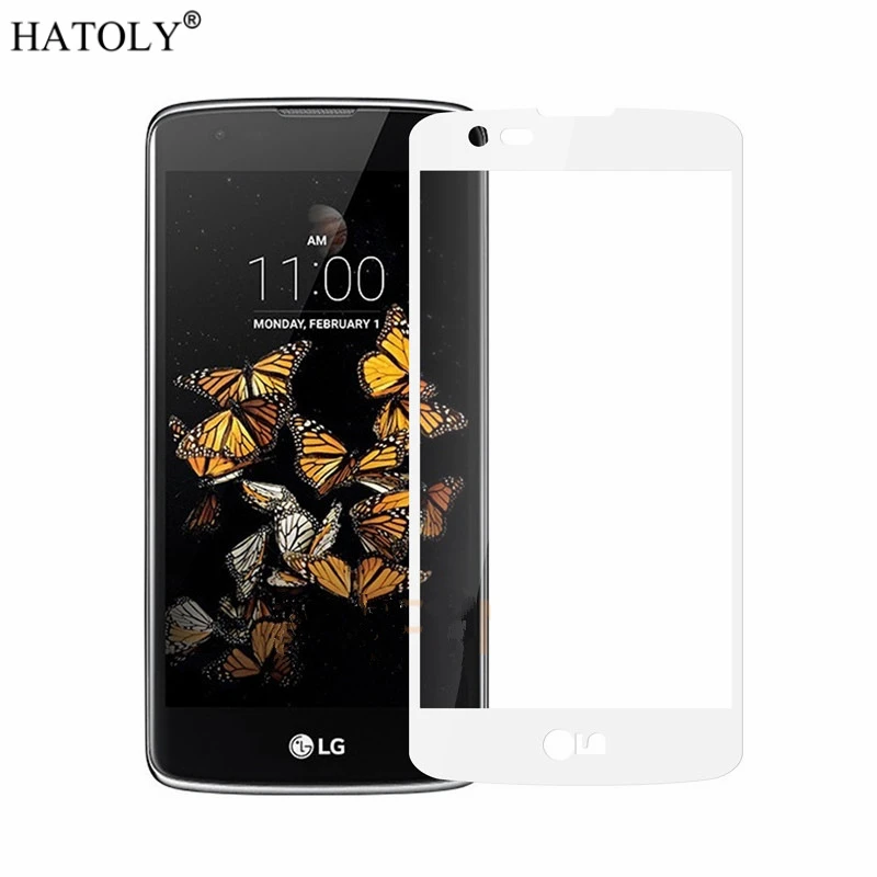 Закаленное стекло для LG K7 2 шт. Защита экрана 2016 полное покрытие X210 X210DS MS330 3D пленка