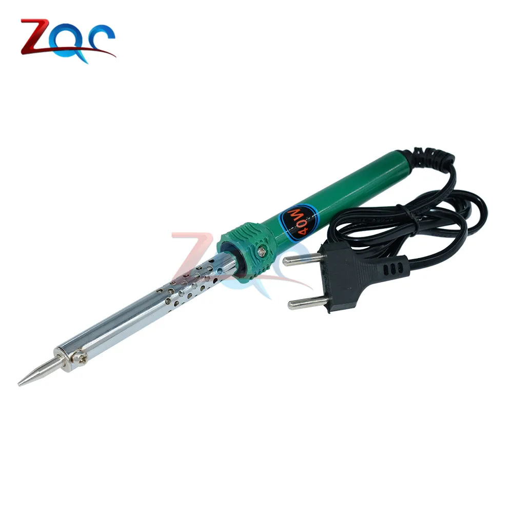 

220V-240V 40W Electric Welding Soldering Iron Tool Fast Heat Up Temperature Gun Pencil Random Color EU Plug