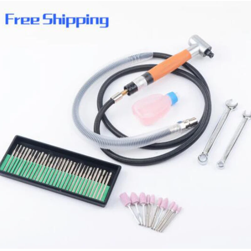 90 Degree 3mm Pneumatic Micro Grinder Angle Air Die Pen Set|Пневматические инструменты| |