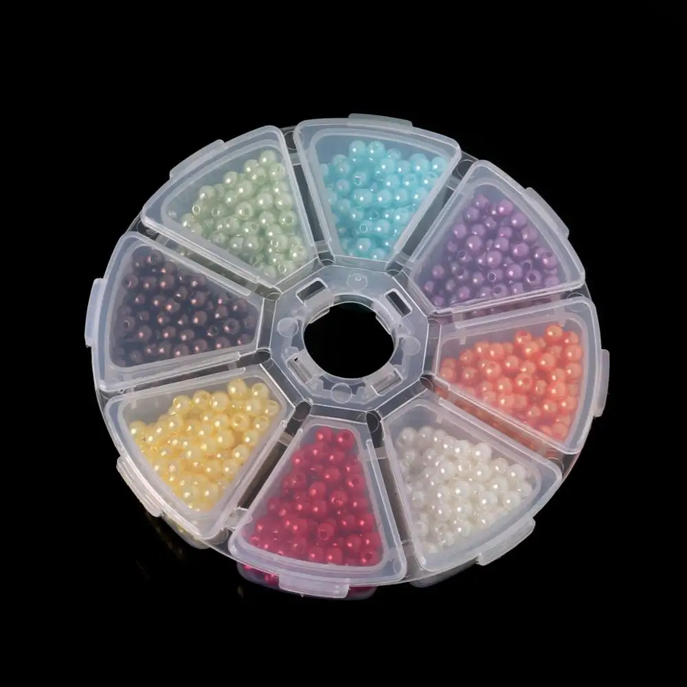 4MM 1500pcs Комплект ювелирных аксессуаров, металлические детали, кольцо/застежка Омар/цепь/булавка, набор для самостоятельного изготовления ювелирных изделий, бисероплетение, браслет, ожерелье, серьги - Цвет: 4MM 1500pcs