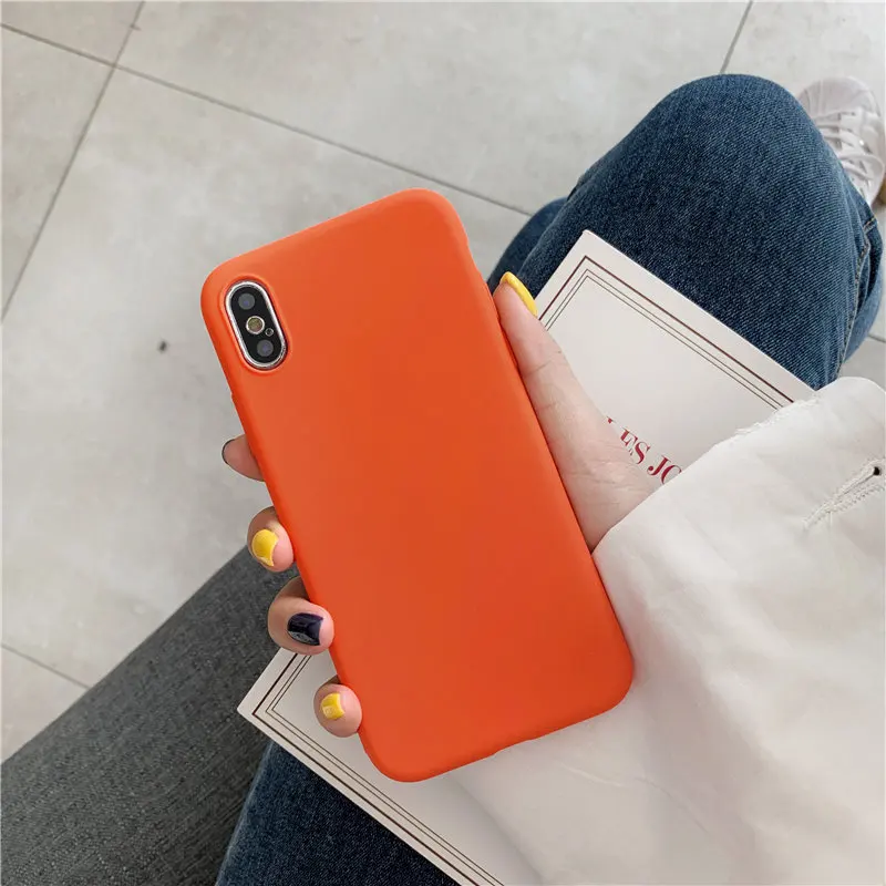 Силиконовый чехол COOLY Orange для Xiaomi Redmi 7 4A 4X 5A 6A 5 Plus 6 Pro K20 задняя крышка на Note 4 Note7