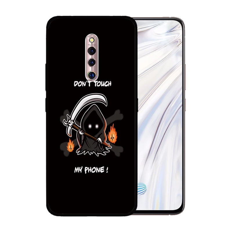Мягкий силиконовый черный чехол для VIVO X27 Pro X23 X21 X20 X7 X9S Plus Прочный телефона |