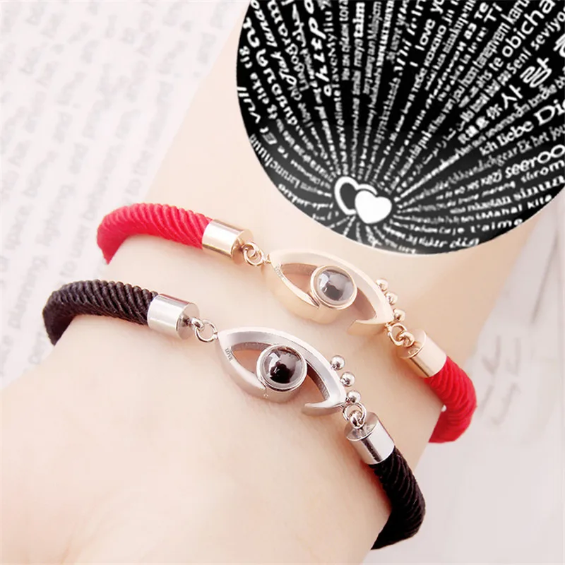 Браслет женский WWLB из стали розового золота с римскими цифрами и надписью Я люблю