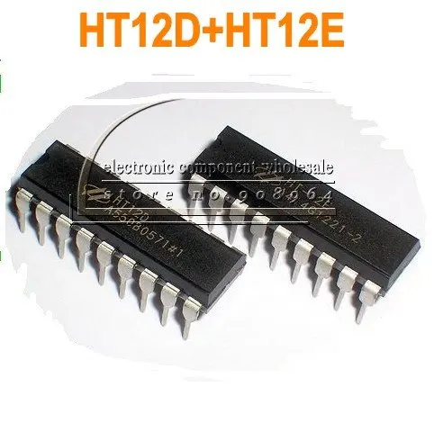 Пара 1 шт. HT-12D HT12D декодер и HT-12E HT12E кодировщик IC пульт дистанционного управления ic