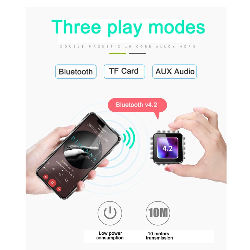 Новейший портативный Bluetooth v4.2 динамик X12 для велосипеда fm радио tf карты внешний