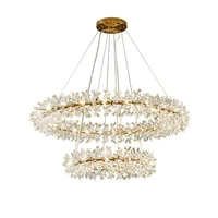 luxury new lighting design modern chandelier for living room creative suspension dining room crystal lamp led crystal chandelier