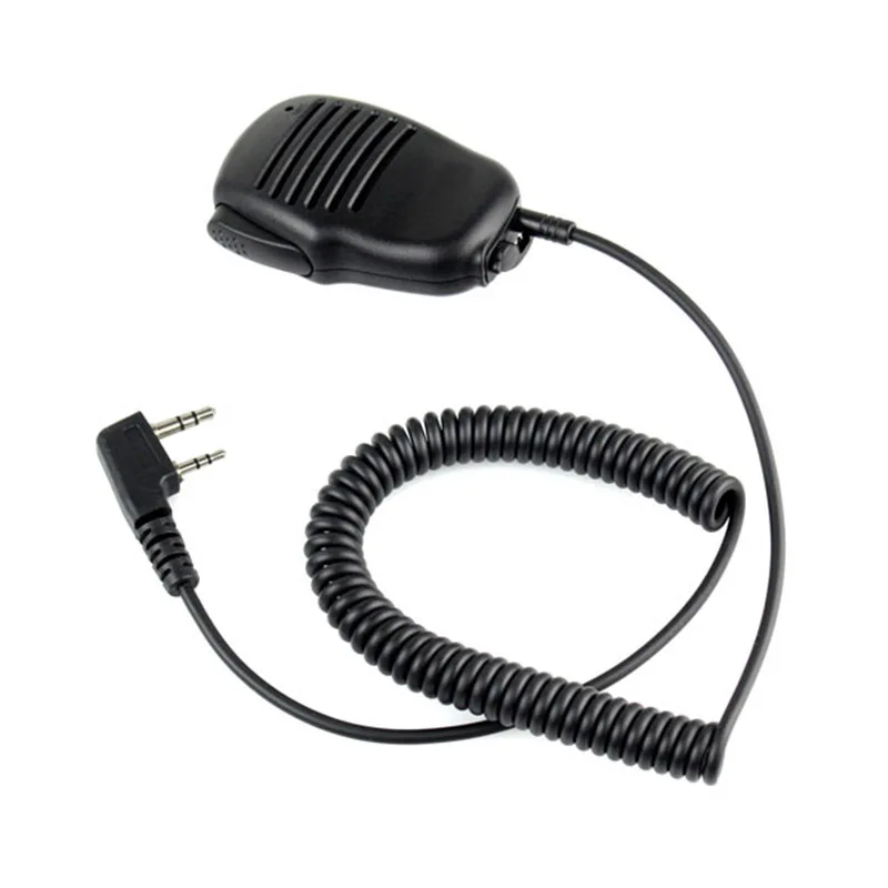 2 контактный мини PTT спикер MIC Walkie Talkie аксессуары для Baofeng UV5R 888S Kenwood TYT