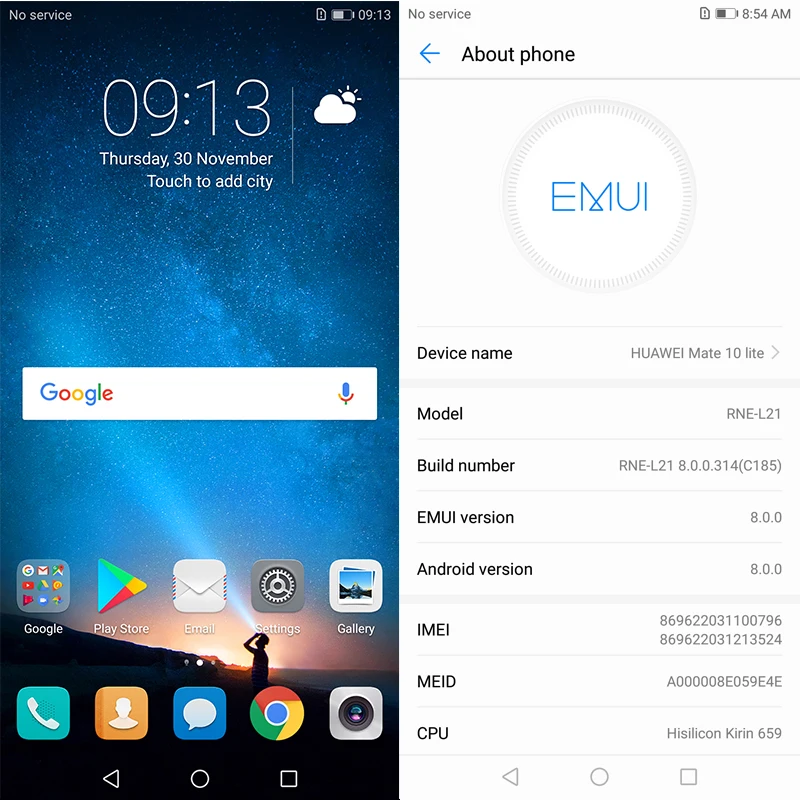 Глобальная прошивка huawei mate 10 Lite 4 ГБ ОЗУ 64 Гб ПЗУ 5 9 &quot4 камеры s Восьмиядерный