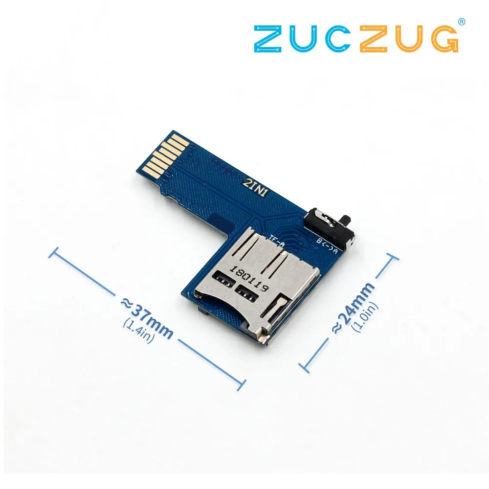 Raspberry Pi 3 Двойная система двойной адаптер карты TF плата памяти | 2 в 1 Micro SD для Zero