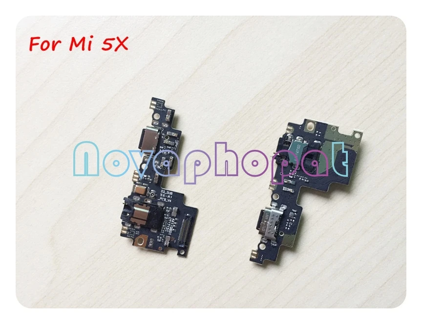 

Novaphopat Charging Flex for Xiaomi Mi 5X Mi5X A1 Charger Connector Micro USB Dock Port Flex Cable Microphone Replacement +track
