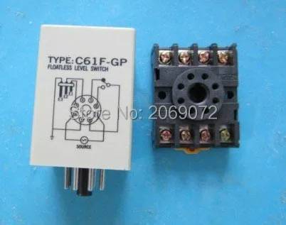 Реле уровня воды C61F-GP контроллер автоматический переключатель насоса с базой |