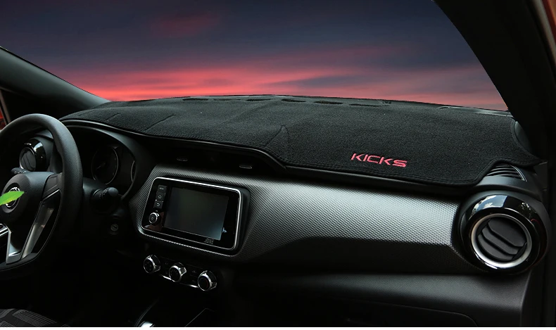 Для Nissan Kicks LHD Приборная панель автомобиля Избегайте светильник Pad инструмент Покрытие Платформы стол коврик ковры летние аксессуары