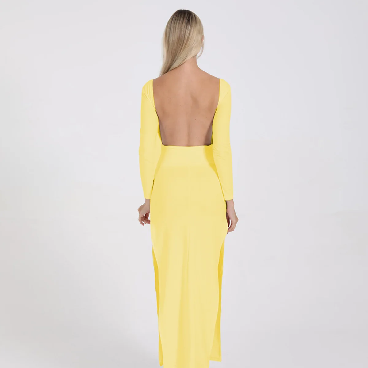Vadim Special Offer Regular Plus Size Zanzea New Women's 2019 Sexy Backless Split Long-sleeved And Ground Dress Winter Clothing | Женская
