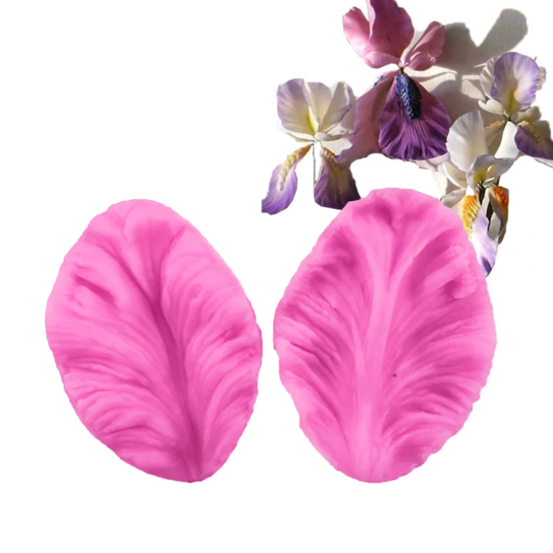 Fondant Silicone Mold 3D Flower Cooking Wedding Decoration Baking Sugar Craft Molds 2pcs Leaves Shape DIY Cake|Формы для тортов| |