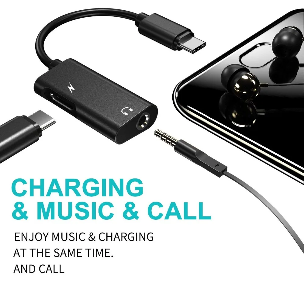 Auckly type C аудио кабель адаптер до 3 5 мм разъем сплиттер USB Наушники Адаптер для Xiaomi