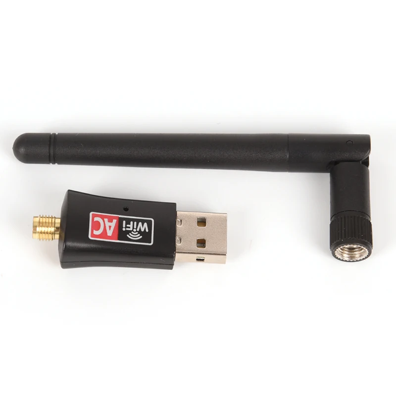 600 Мбит/с USB wifi адаптер AC600 2 4 ГГц 5 WiFi с антенной двухдиапазонный ПК мини приемник