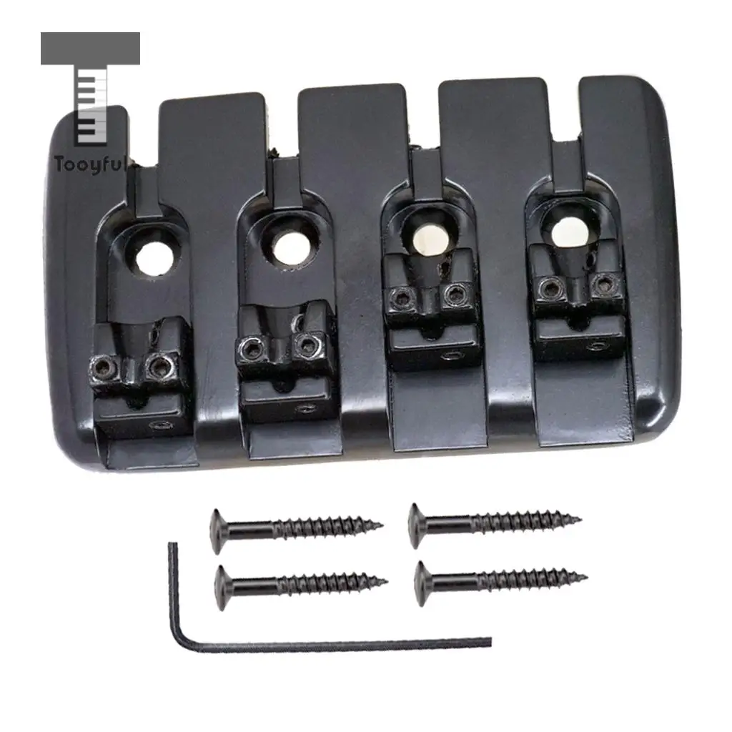 Тонкий бас мост Tooyful с винтами гаечным ключом аксессуары для гитары 4 струнных