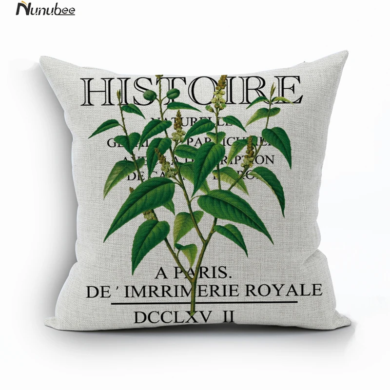 Оптовая зеленые листья наволочки Чехлы для подушек тропических растений