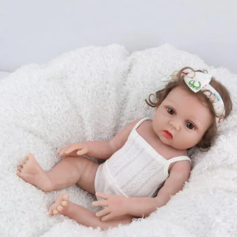 48 см Reborn Baby Doll игрушка виниловая Милая новорожденная кукла-Имитация для детей Реалистичная игрушка Playmate для младенцев сопутствующие игрушки для сна