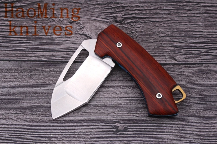 Mini Tactical Folding Knife D2 steel blade Camping Survival pocket Knives Keychain EDC Tools Outdoor Defensive hunting equipped |