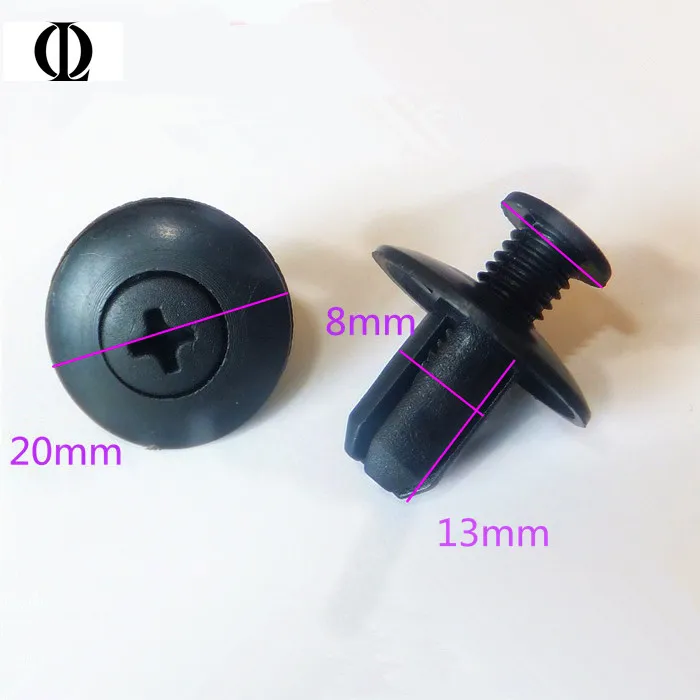 Универсальный тип 8 мм Автомобильный пластиковый удлиняющий винт заклепка